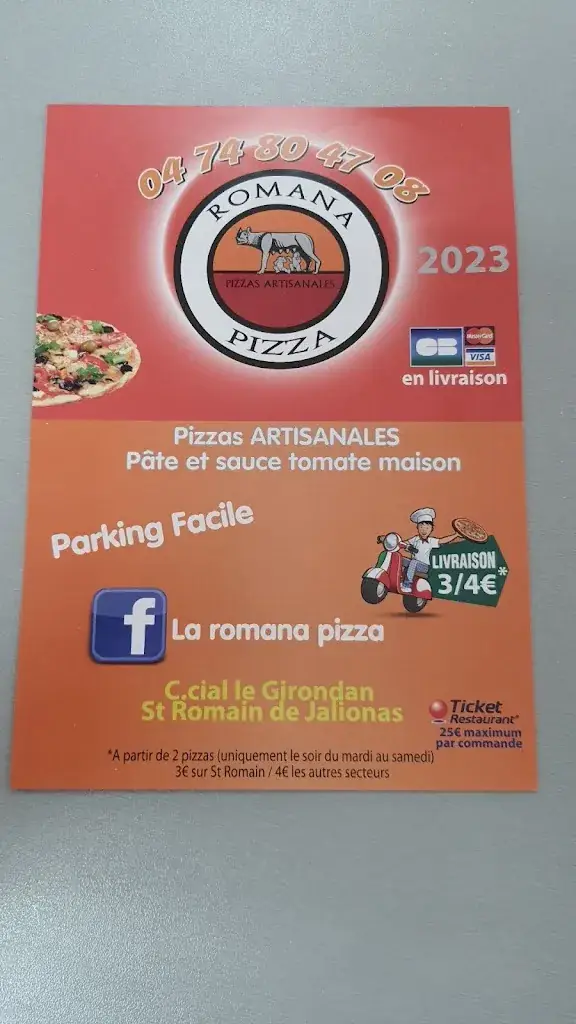 Menu_La romana pizza_Saint-Romain-de-Jalionas_image_2