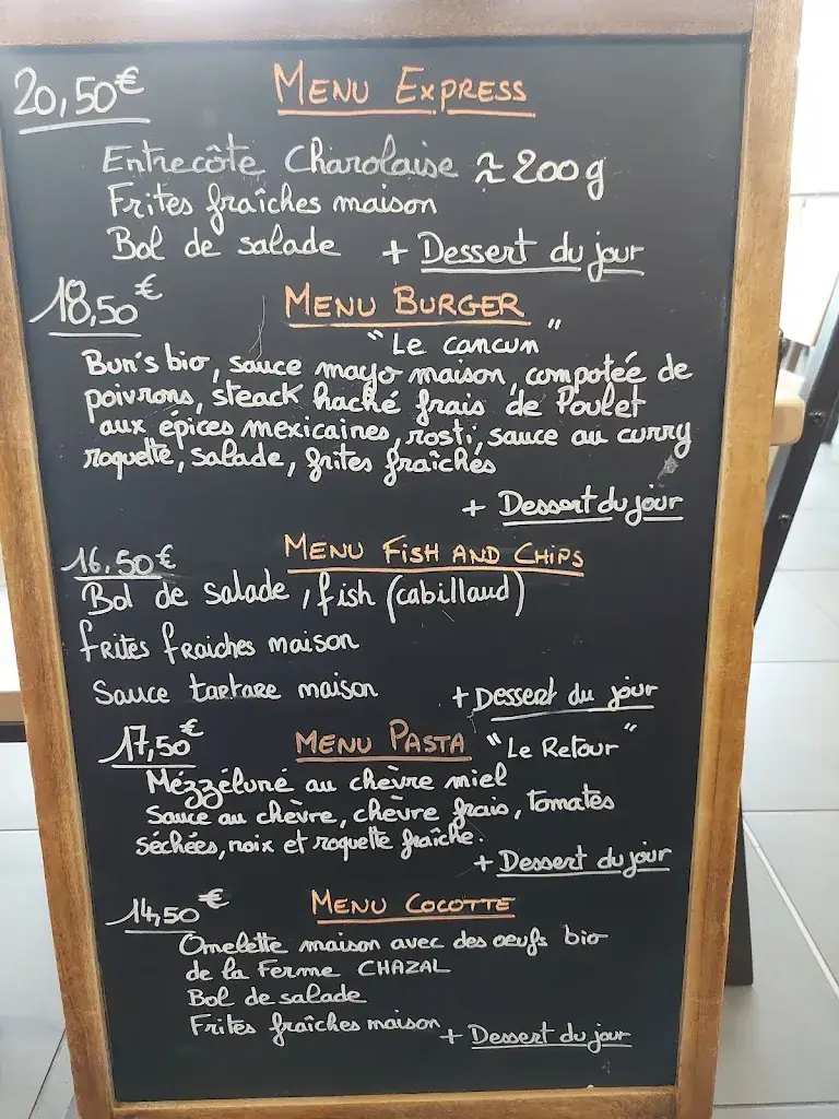 Menu_Restaurant La drez'in_Saint-Péray_image_1