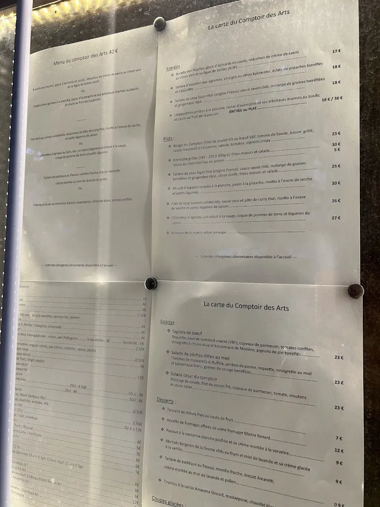 Menu_Le Comptoir des Arts_Saint-Paul-Trois-Châteaux_image_1