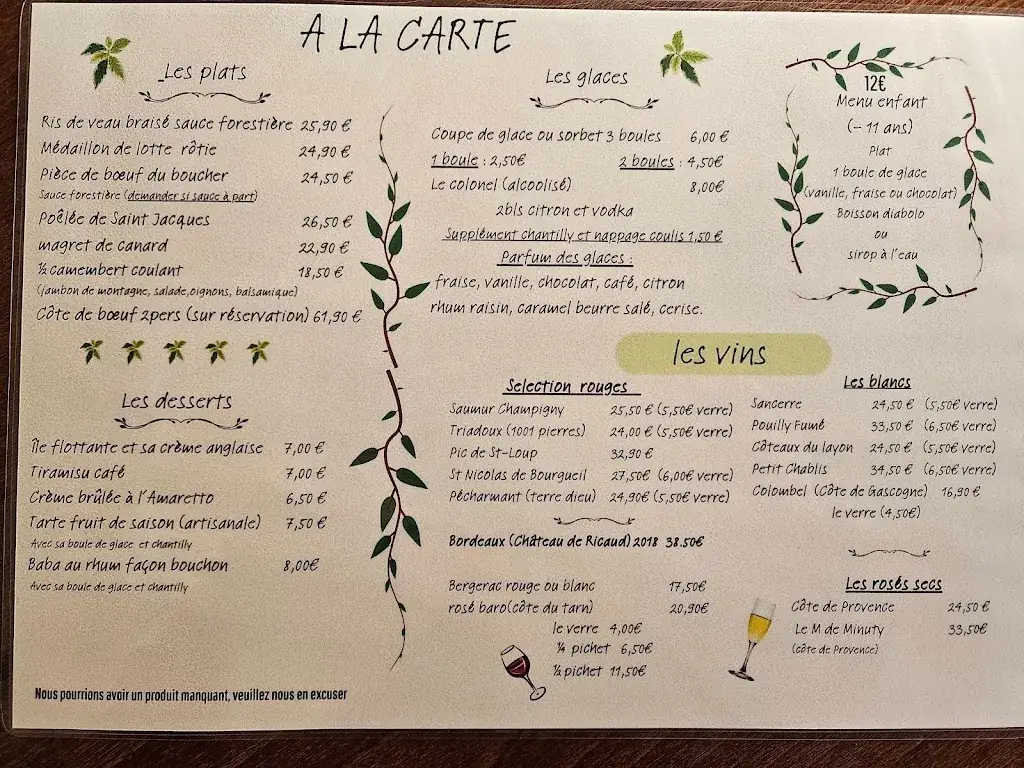 Menu_La Belle Epoque_Saint-Privat_image_1