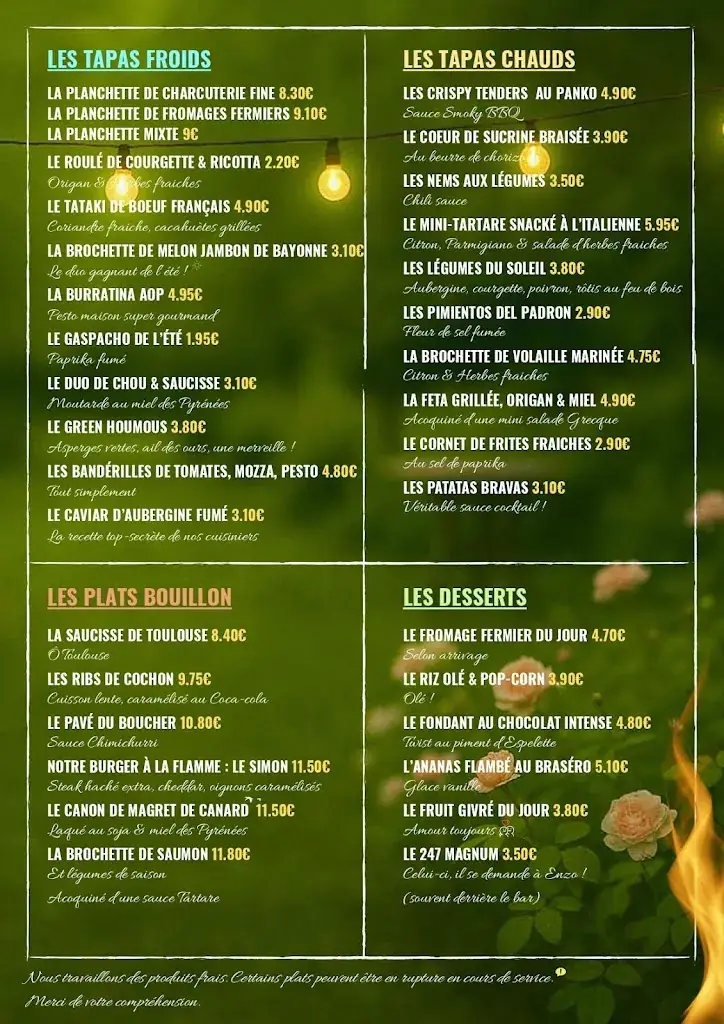 Menu_BOUILLON GUINGUETTE BY LE BON SAINT SIMON_Toulouse_image_1