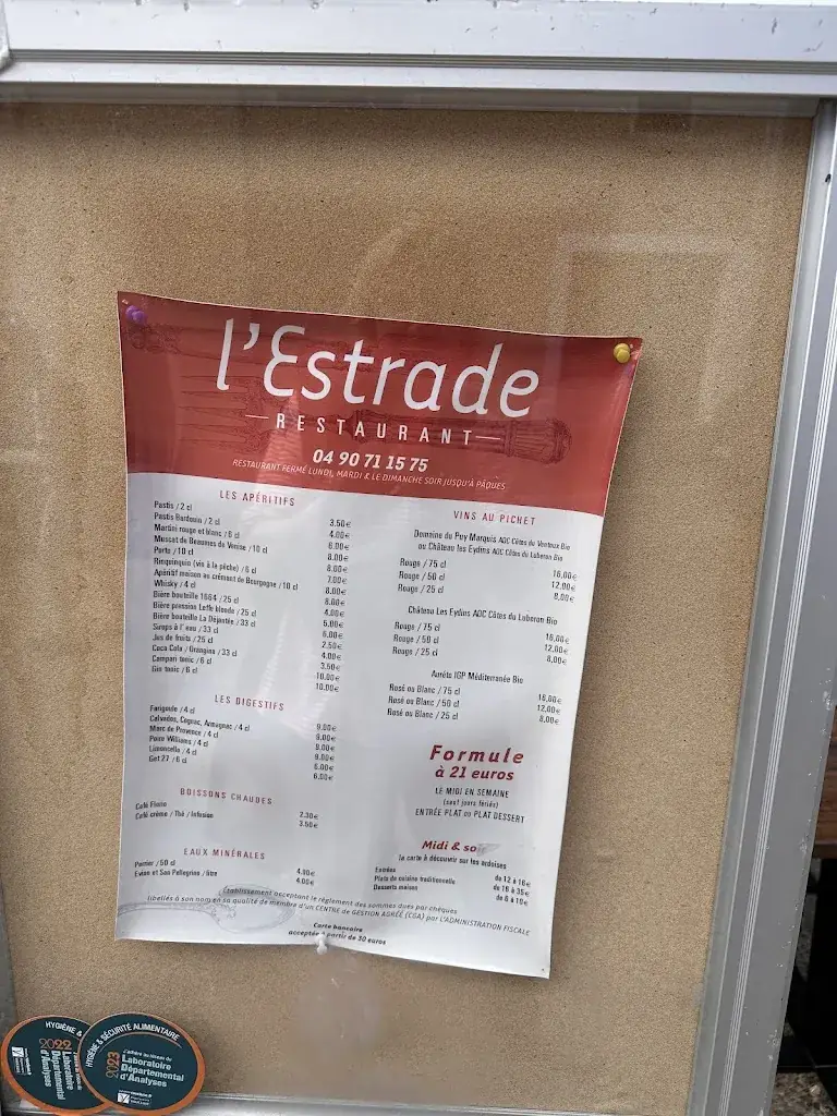 Menu_Restaurant L'Estrade_Saint-Saturnin-lès-Apt_image_3
