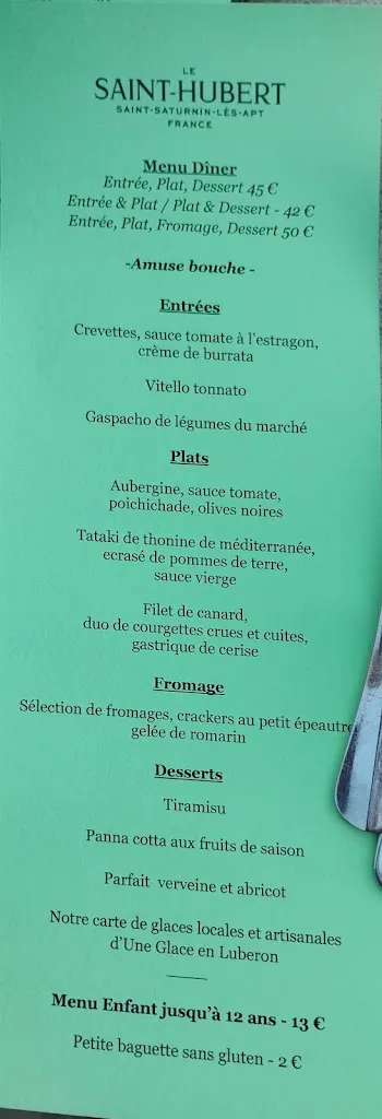 Menu_Le Saint Hubert_Saint-Saturnin-lès-Apt_image_2