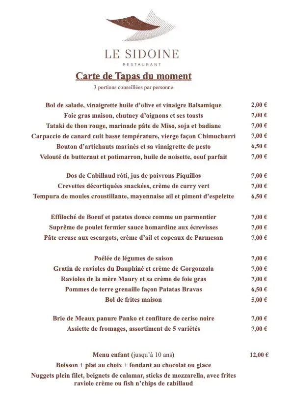 Menu_Bistrot Sidoine_Saint-Restitut_image_1