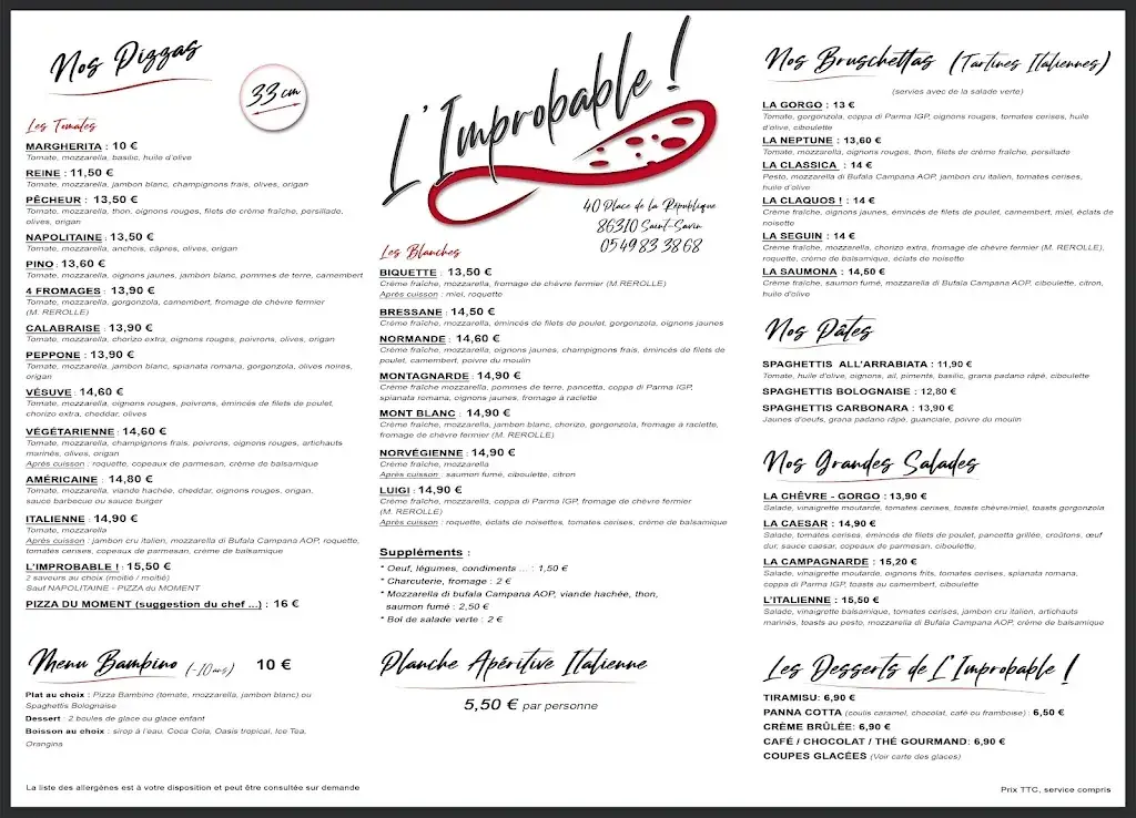 Menu_L'Improbable !_Saint-Savin_image_2