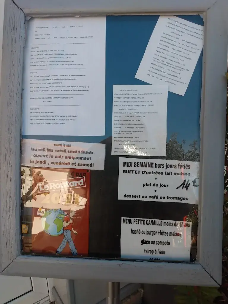 Menu_restaurant le Pâtisson 86310 Saint Savin sur Gartempe_Saint-Savin_immagine_4