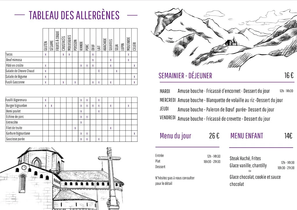 Menu_Le Bistrot de l'Abbaye_Saint-Savin_image_3