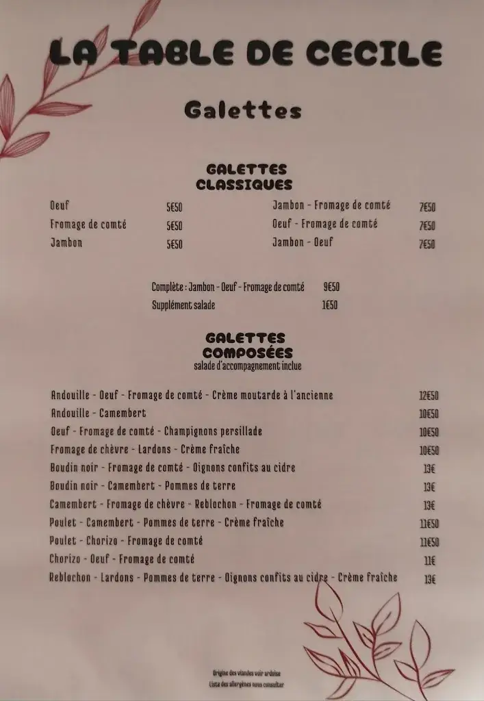 Menu_La Table de Cécile_Rivière-Saint-Sauveur_image_3