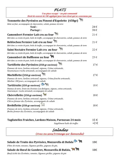 Menu_O'Fromages | Restaurant | Luz Saint Sauveur_Luz-Saint-Sauveur_image_1