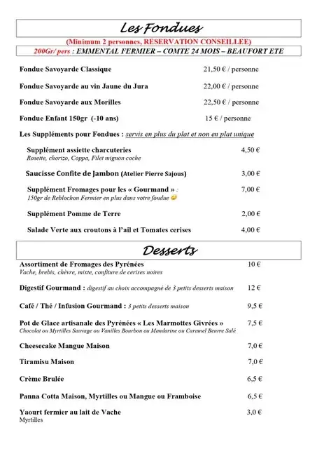 Menu_O'Fromages | Restaurant | Luz Saint Sauveur_Luz-Saint-Sauveur_image_3