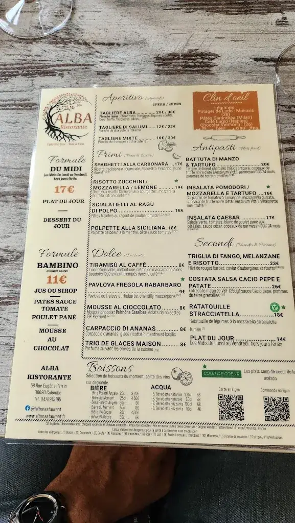 Menu_Alba Ristorante - Colombe_Colombe_immagine_1