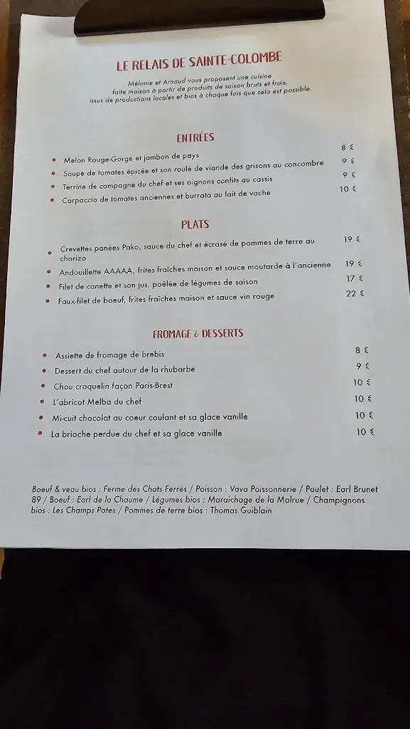 Menu_Le Relais de Sainte Colombe_Treigny-Perreuse-Sainte-Colombe_image_2