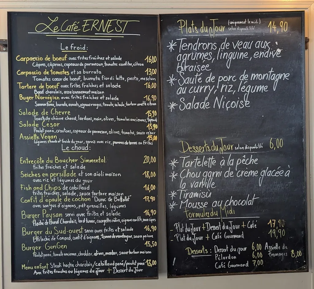 Menu_Le Café Ernest_Uzès_immagine_2