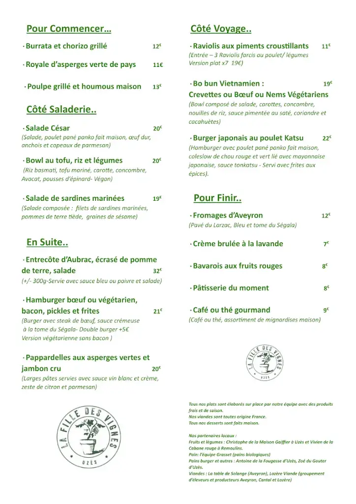 Menu_La Fille des Vignes_Uzès_image_1
