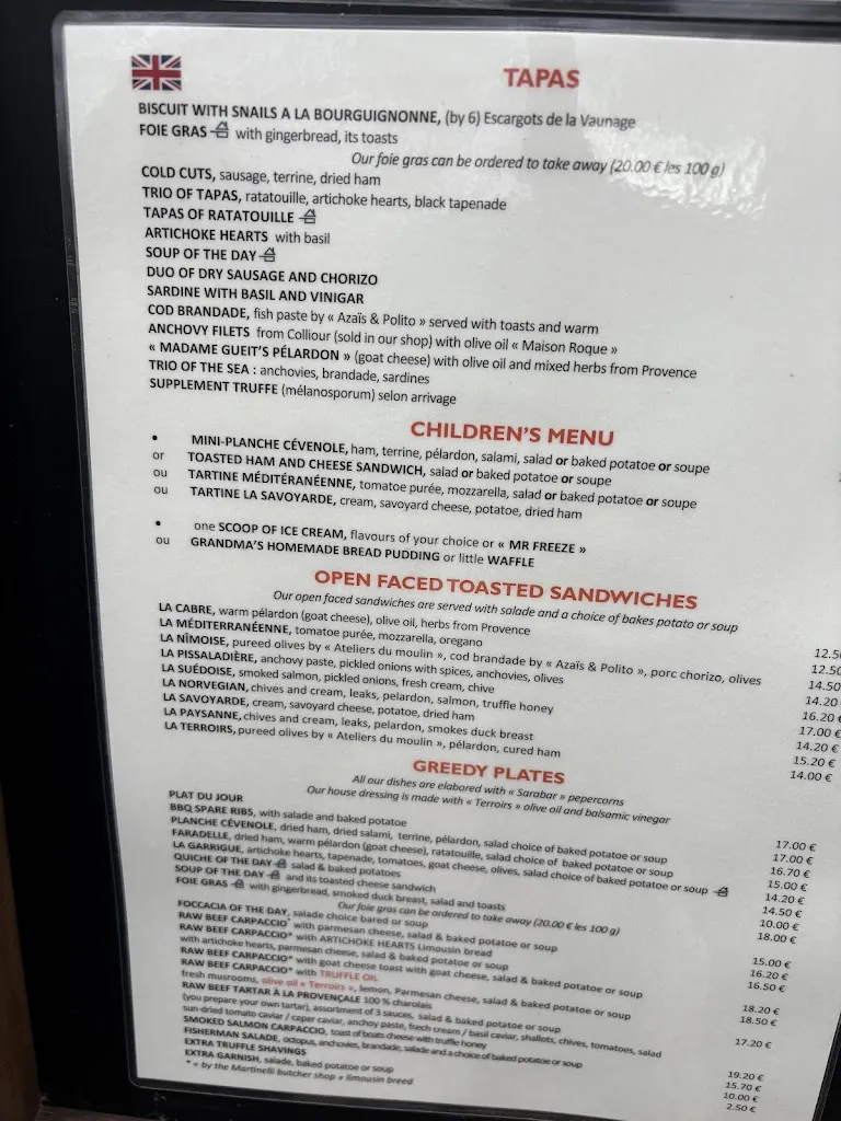 Menu_Les Terroirs - Restaurant Uzès_Uzès_image_1