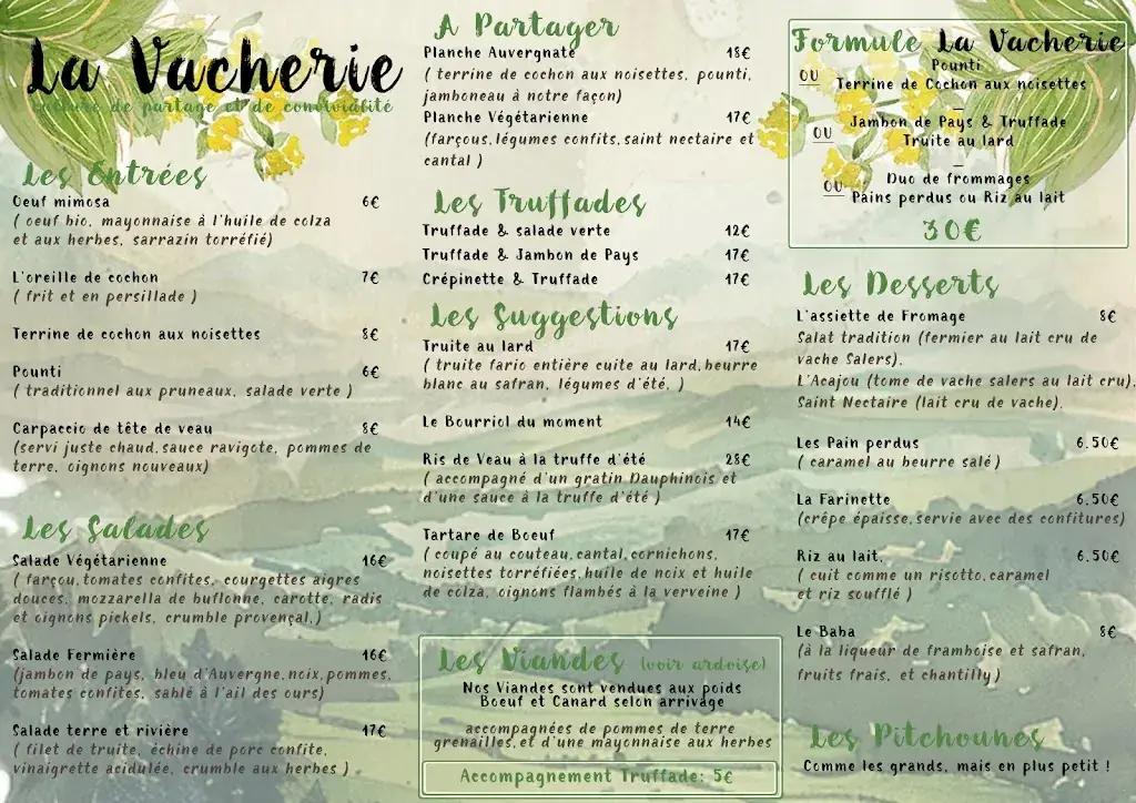 Menu_La Vacherie_Aurillac_immagine_1