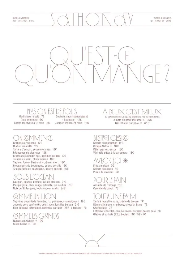 Menu_Brasserie SATHONAY_Lyon_immagine_1