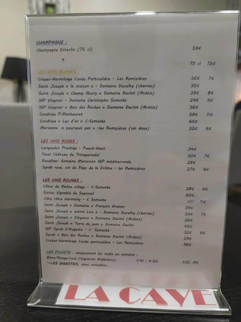 Menu_Restaurant A 4 Mains_Salaise-sur-Sanne_image_3