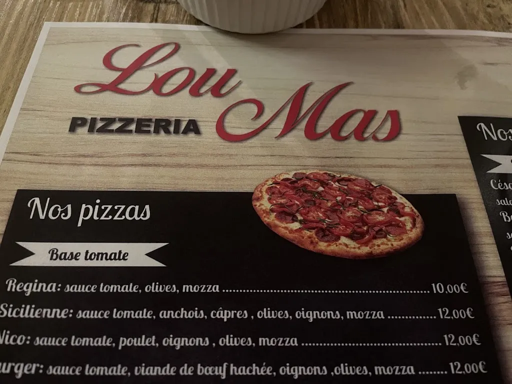 Menü_Restaurant Pizzeria Lou Mas_Savasse_Bild_1