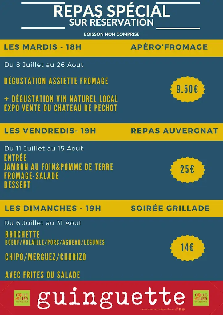 Menu_Guinguette Folle Allier • Sauxillanges_Sauxillanges_image_3