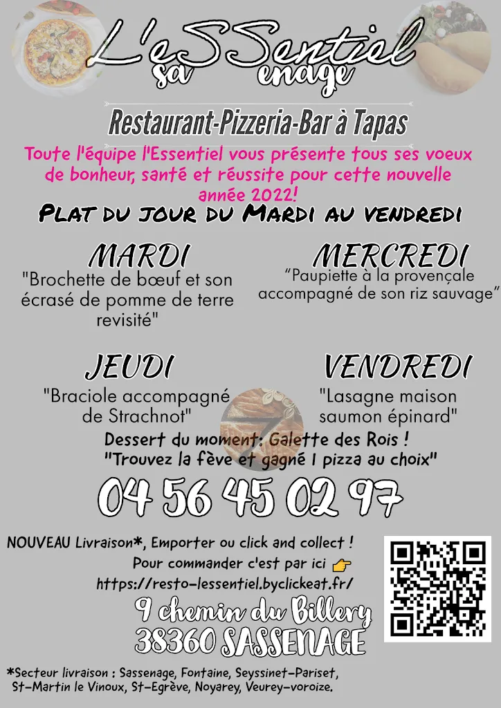 Menu_L'Essentiel Restaurant_Sassenage_image_2