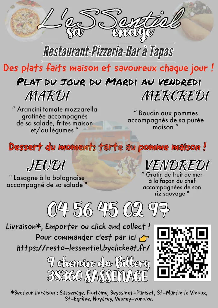 Menu_L'Essentiel Restaurant_Sassenage_image_4