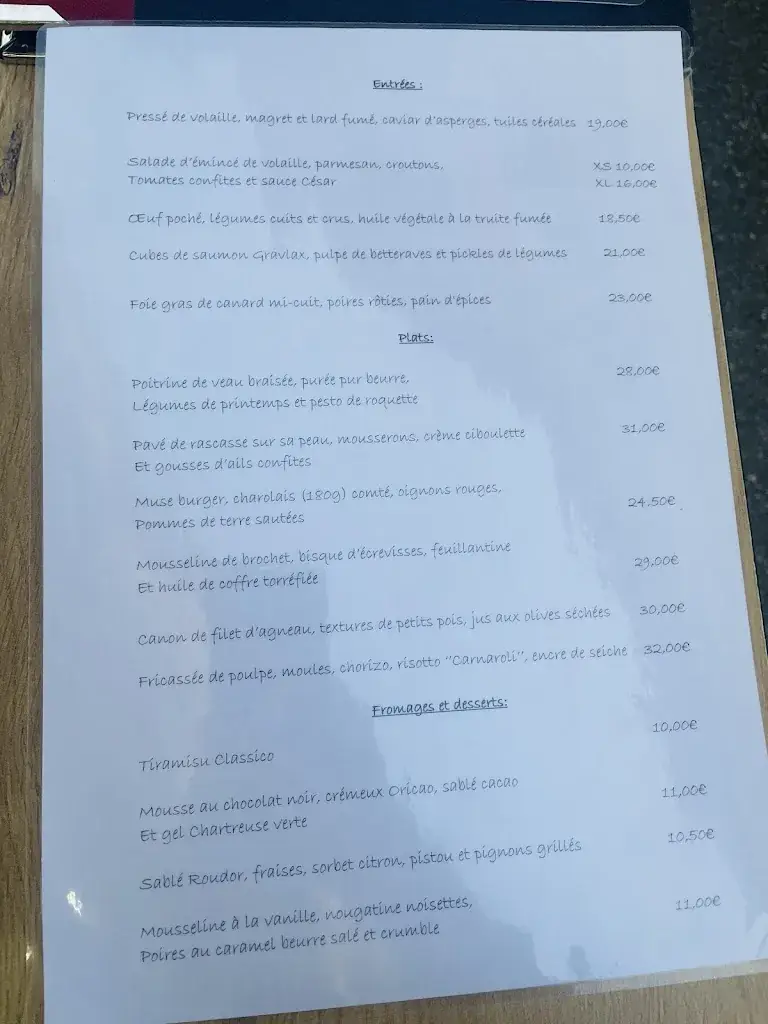 Menu_Muse Restaurant_Vienne_image_1