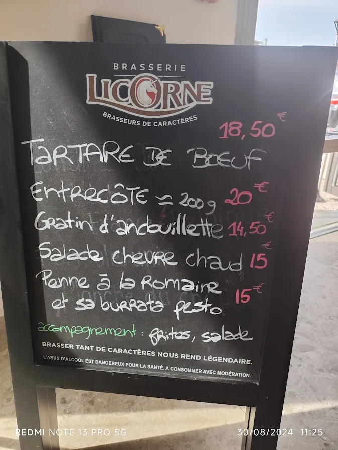 Menu_La Table de 5_Saint-Symphorien-d'Ozon_image_1