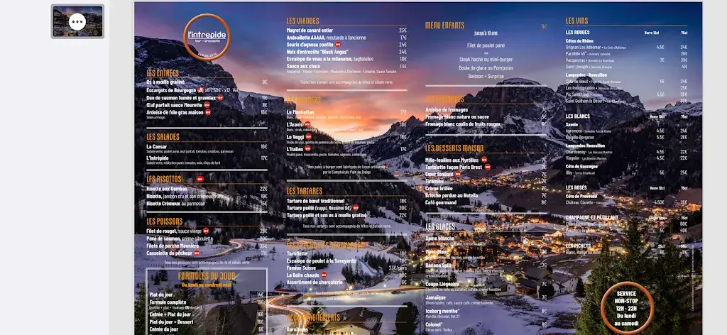 Menu_Brasserie L'Intrépide_Seynod_image_1