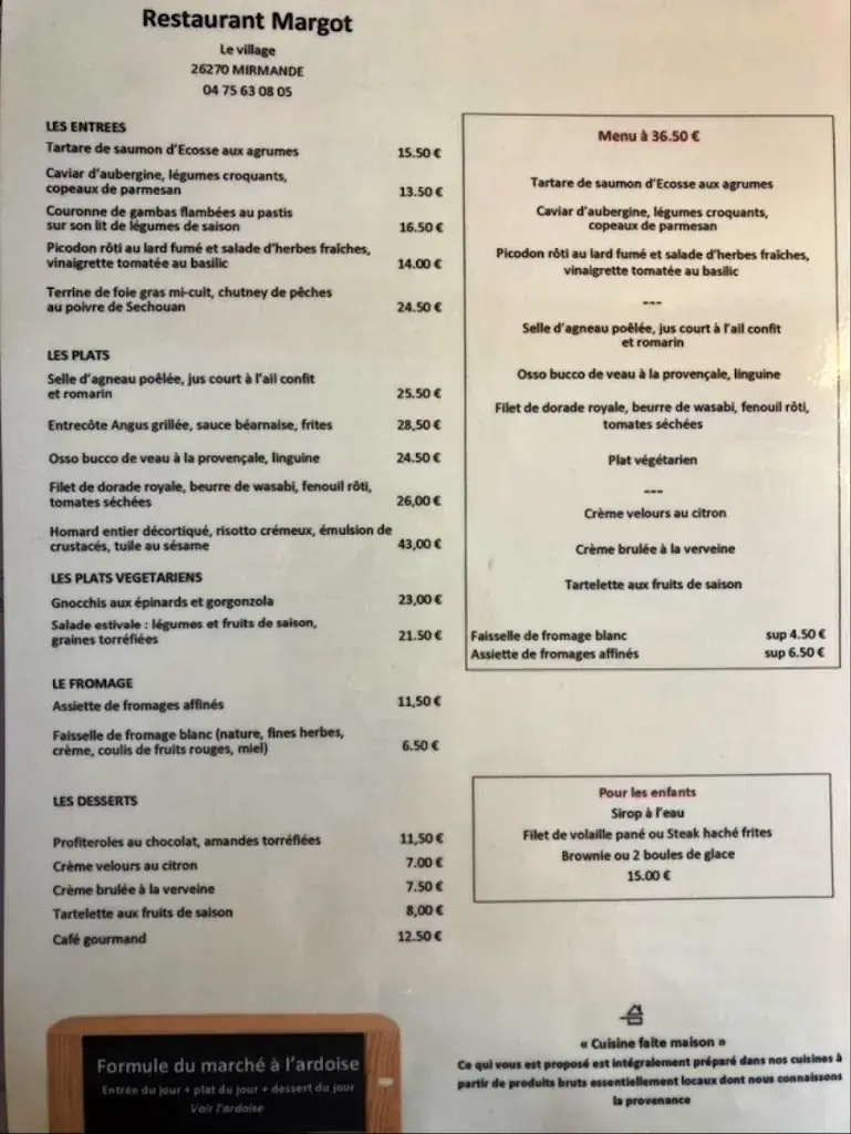 Menu_Restaurant Margot Mirmande Drôme_Mirmande_image_1