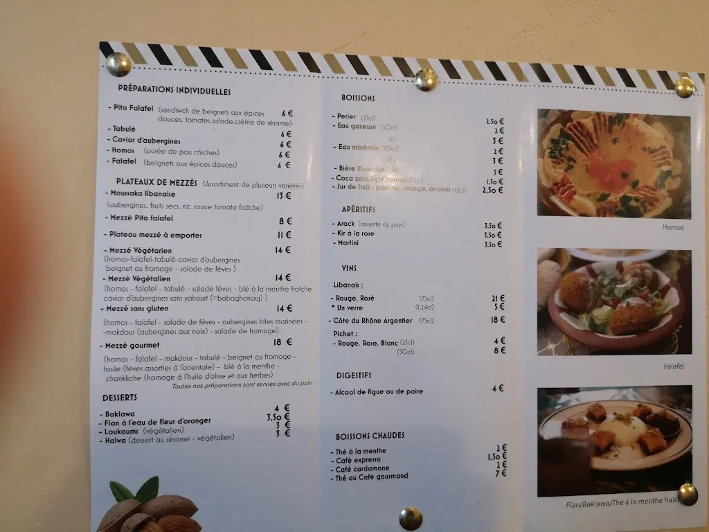 Menu_Le Plateau de Mezzé_Vienne_image_4