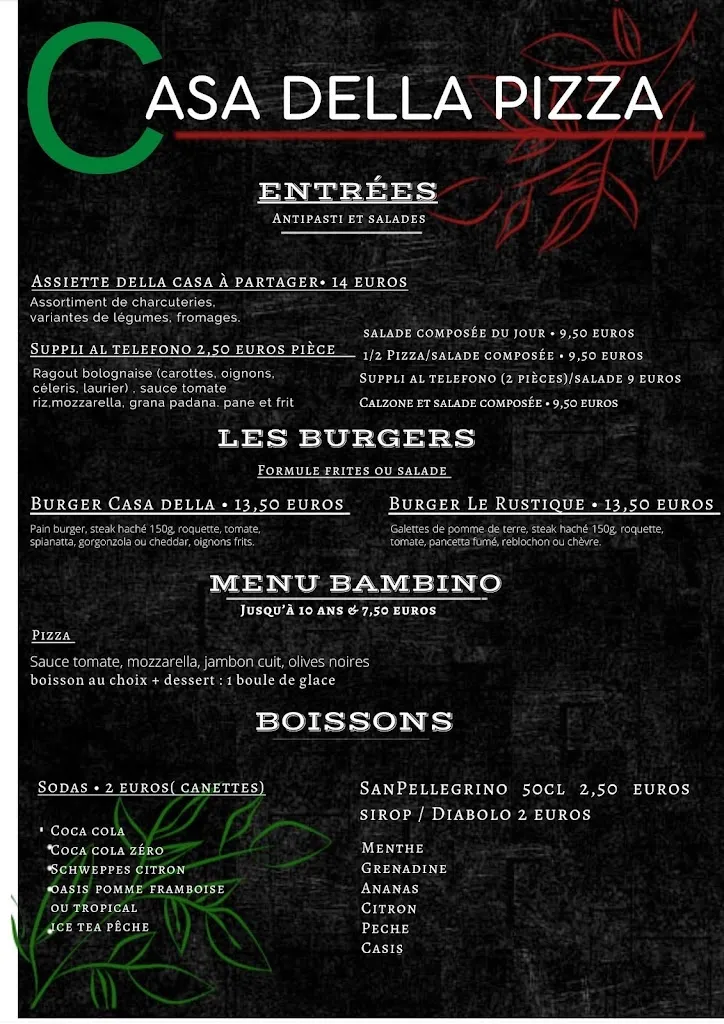 Menu_Casa Della Pizza_Sillans_immagine_4