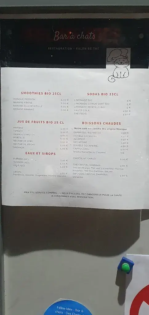 Menu_Féline Idée - Restaurant - Bar à Chats_Annemasse_immagine_4