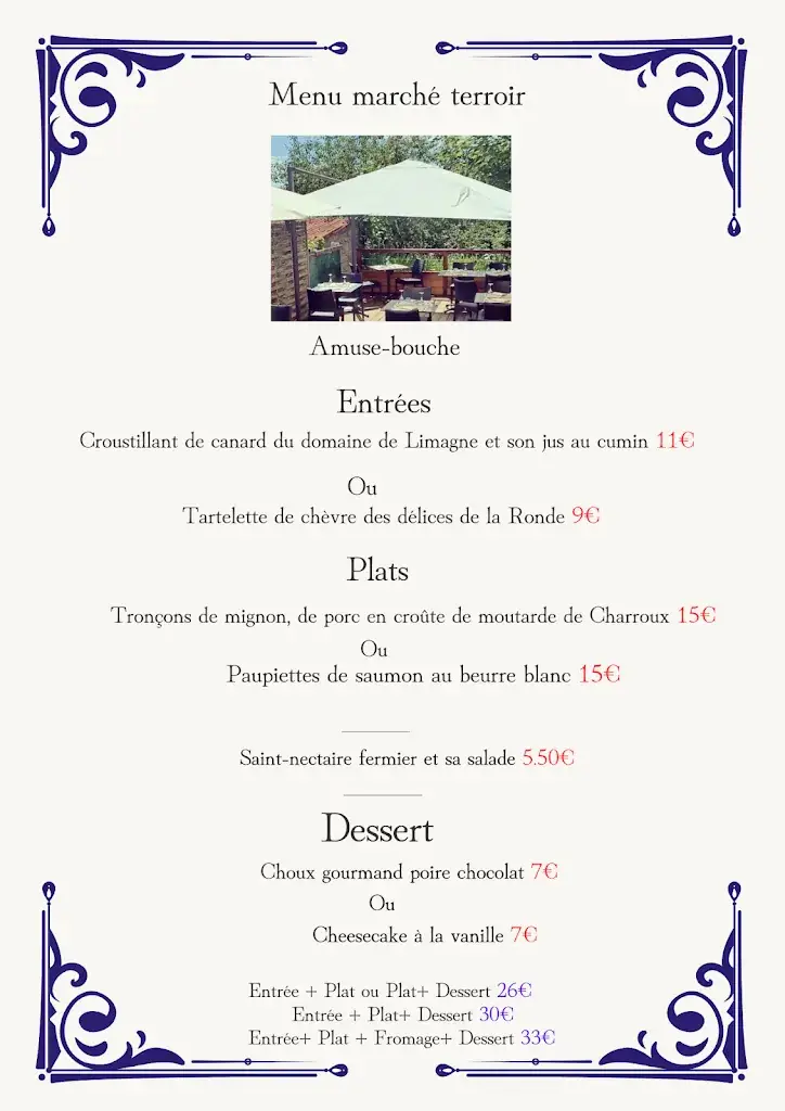 Menu_Auberge des Tilleuls_Souvigny_image_2