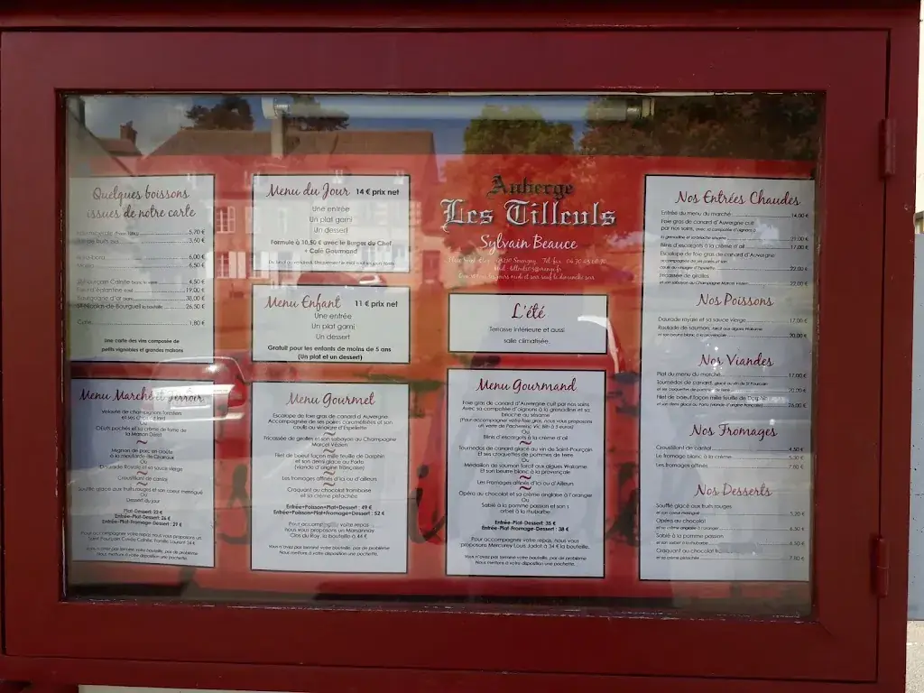 Menu_Auberge des Tilleuls_Souvigny_image_3