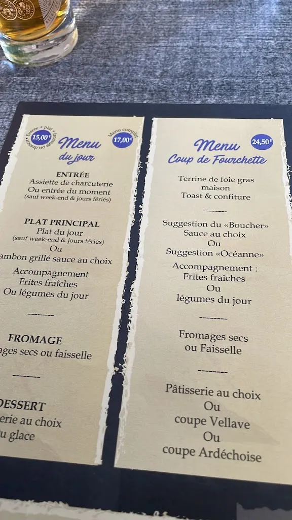 Menu_La Fourchette Auvergnate_Solignac-sur-Loire_image_2