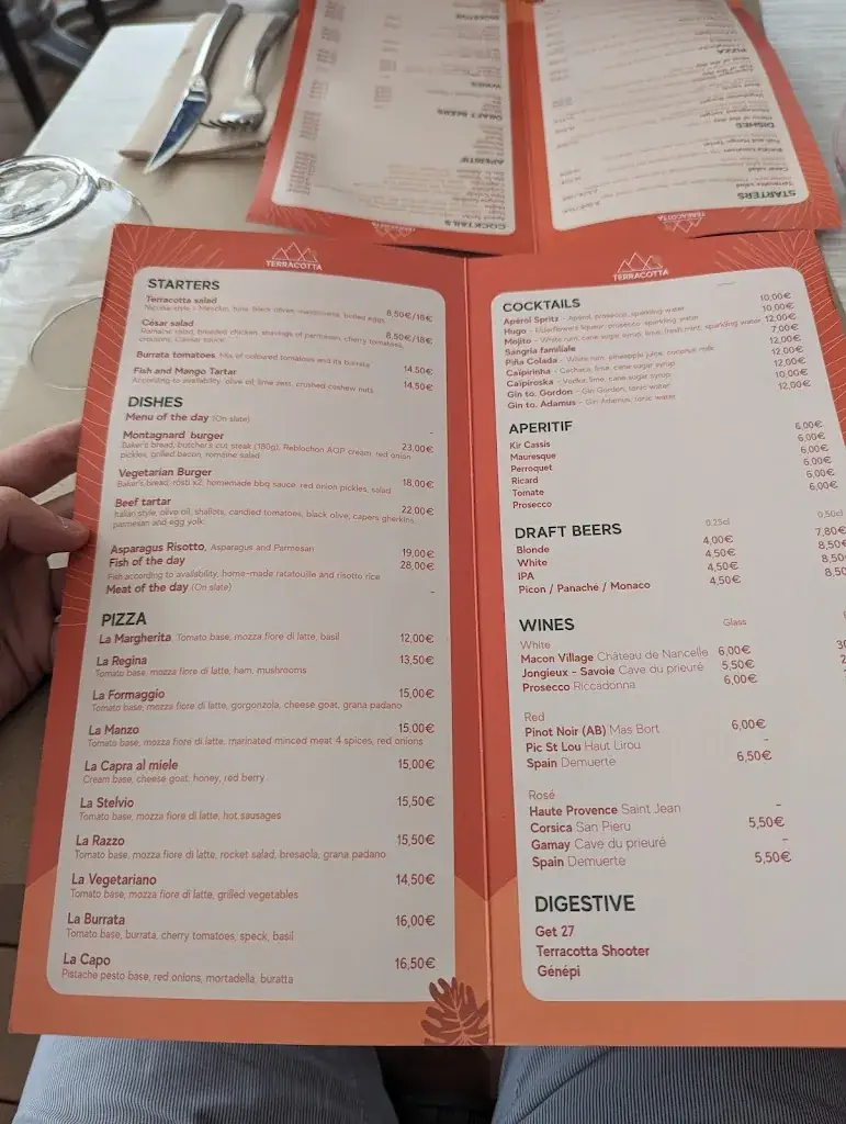 Menu_Terracotta | Restaurant de plage | Sevrier_Sevrier_image_4