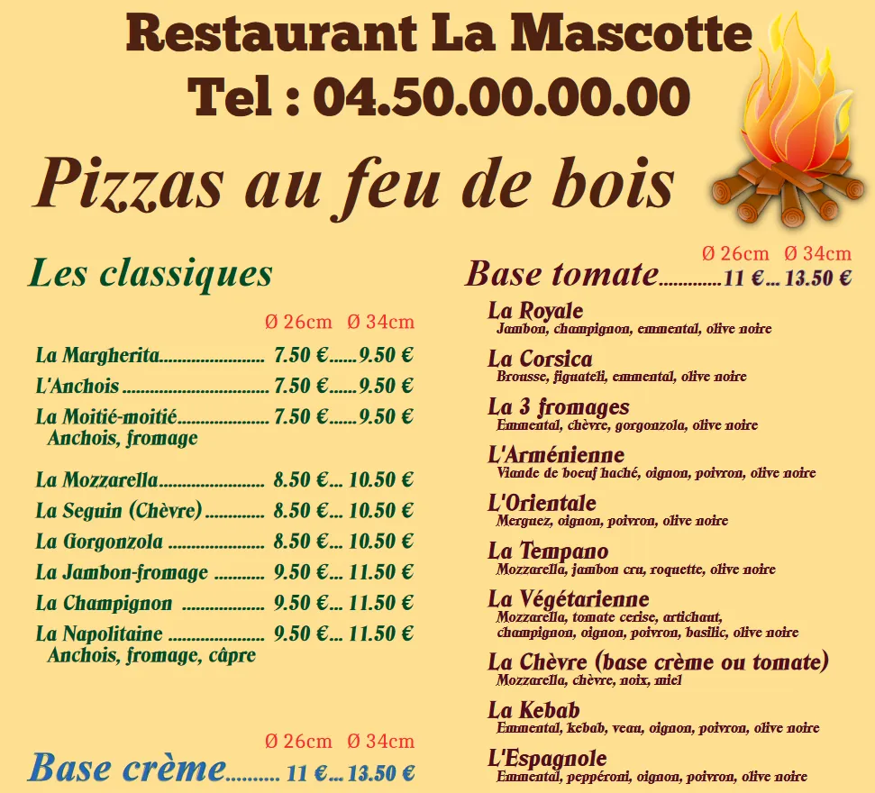 Menu_Restaurant la Mascotte_Sevrier_image_1