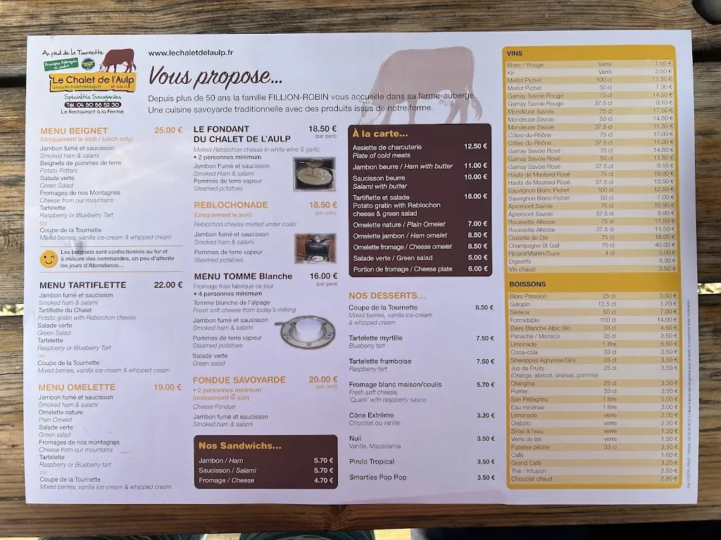 Menu_Restaurant Le Chalet De L'Aulp_Talloires-Montmin_image_4