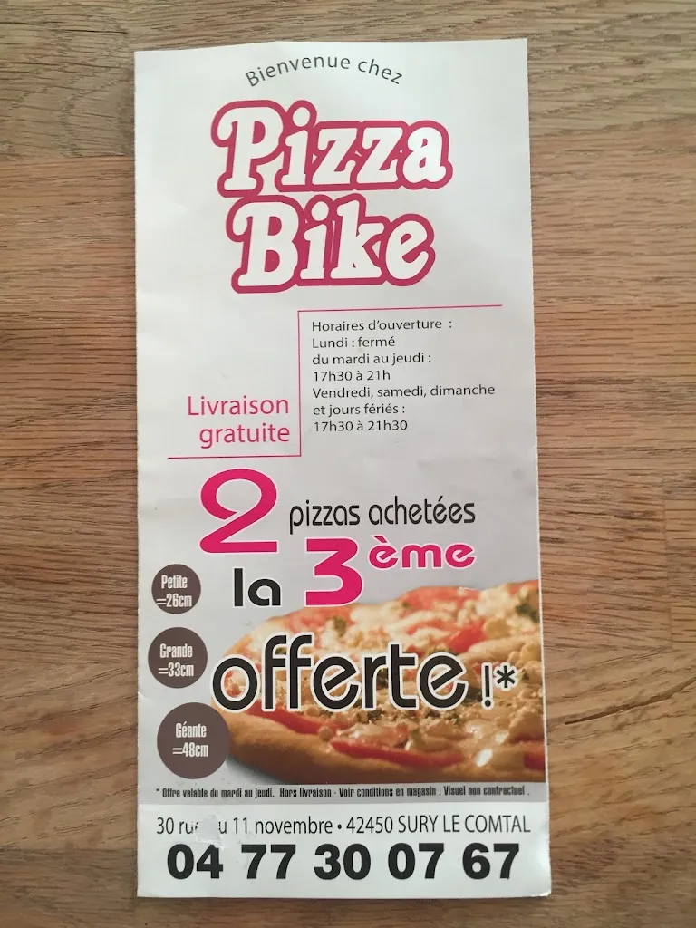 Menu_Pizza Bike_Sury-le-Comtal_image_1