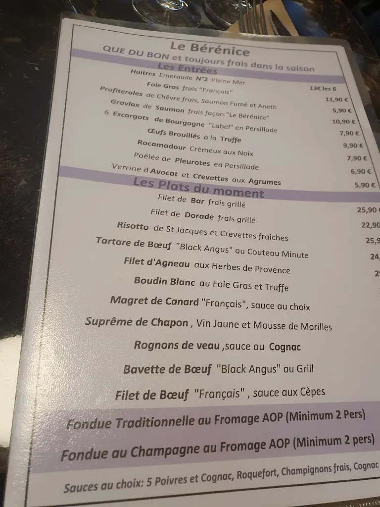 Menu_Le Bérénice_Annemasse_image_4