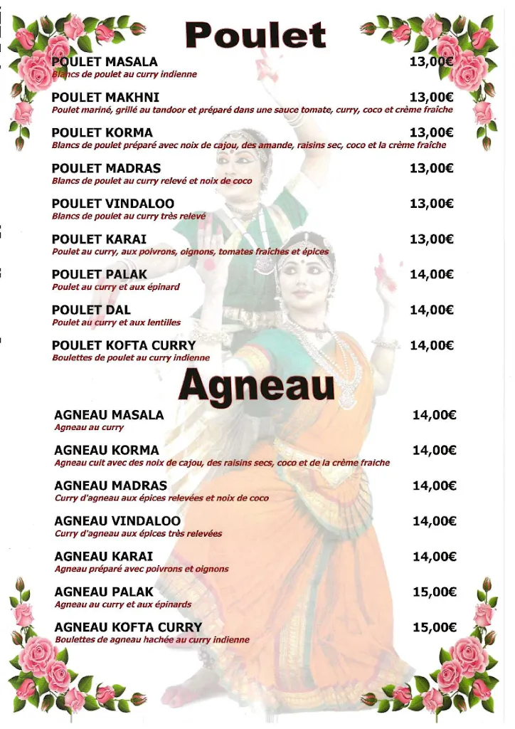 Menu_Restaurant Ganesha_Seyssinet-Pariset_image_2
