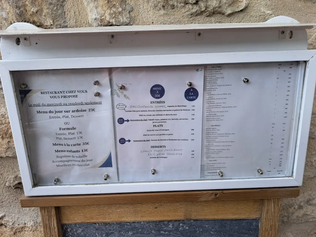 Menu_Chez Nous_Taulignan_image_1