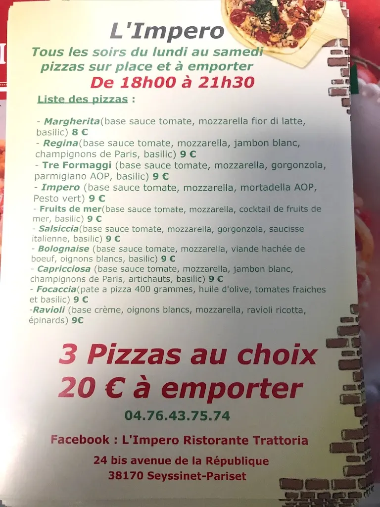 Menu_L’Impero_Seyssinet-Pariset_image_3