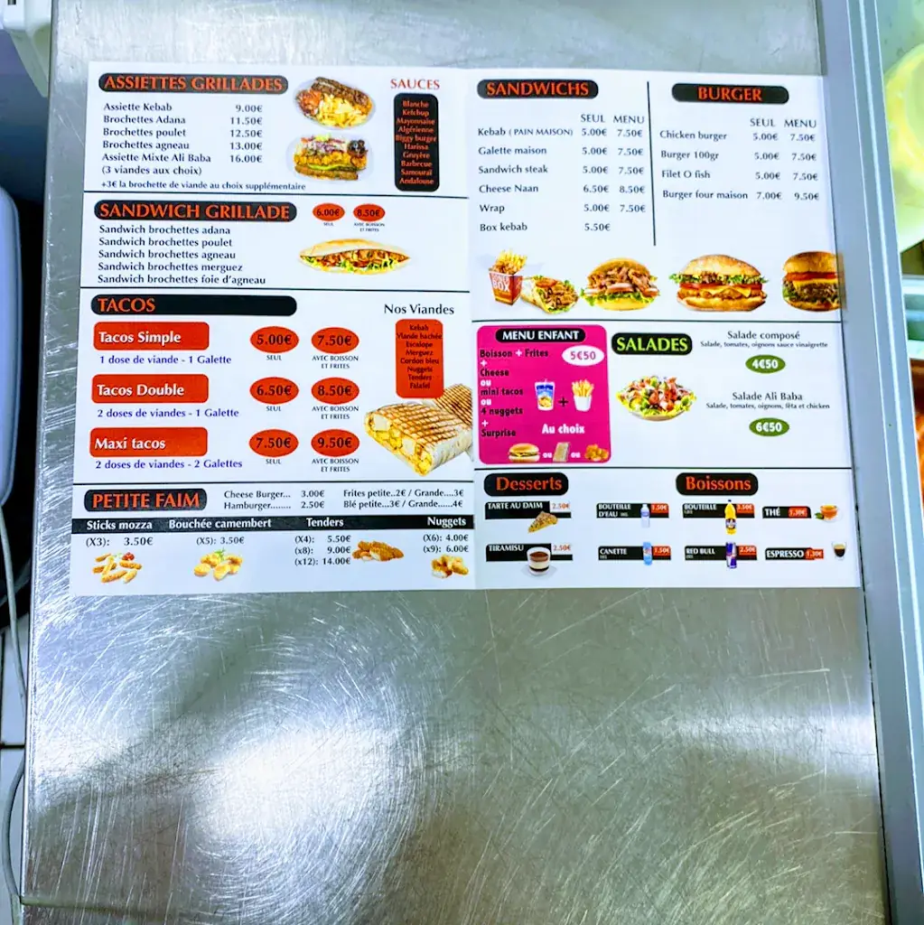 Menu_Kebab Ali Baba_Seyssinet-Pariset_immagine_4