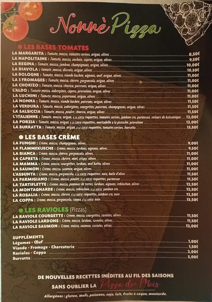 Menu_nonnè pizza_Tencin_image_1