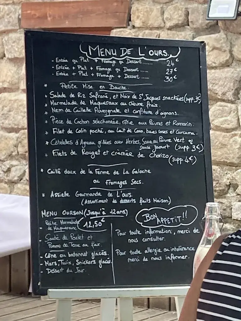 Menu_L'ours maçon - Putting Golf_Tence_image_1