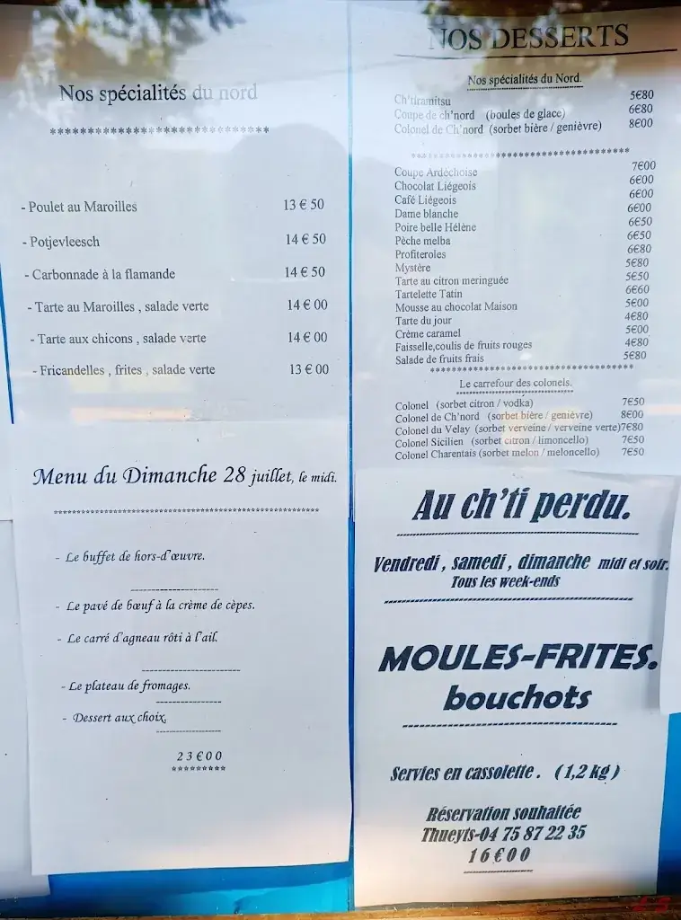 Menu_Au ch'ti perdu_Thueyts_image_1