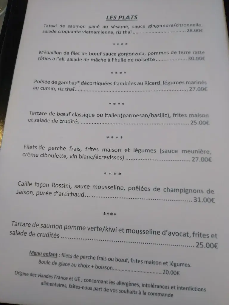 Menu_Auberge des Lacs_Thyez_image_2