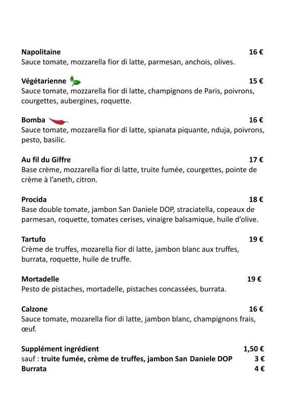 Menü_L'Ours Bleu Restaurant_Samoëns_Bild_1